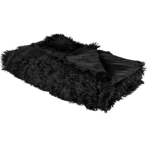 Tagesdecke DELICE 150 x 200 cm Schwarz