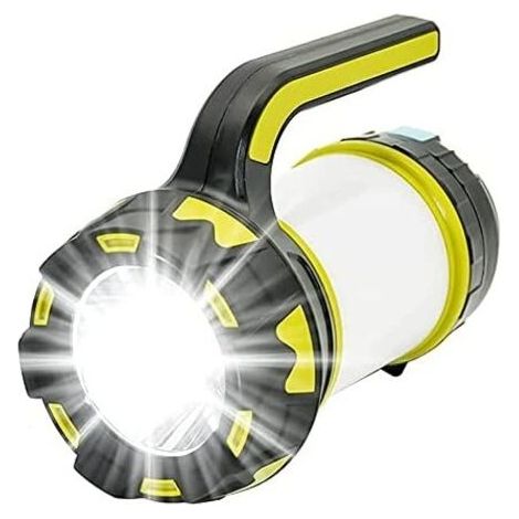 Lampe de camping rechargeable, 6 modes d'éclairage, étanchéité IPX4, parfaite pour les ouragan, les urgences, les pannes de courant, câble USB inclus [Classe énergétique A+] (1/5)