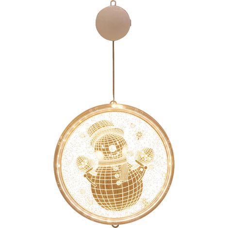 Lumières de noël suspendues à piles, guirlandes lumineuses pour mur, fenêtre, Passage, Patio, bonhomme de neige (1/5)