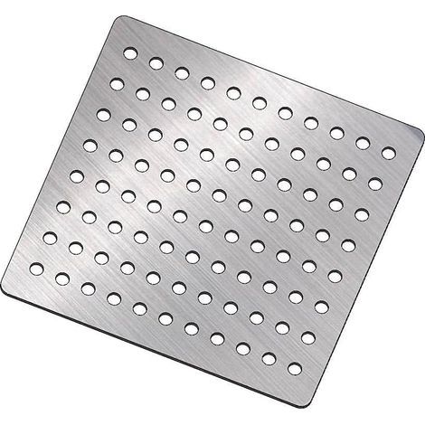 Dites adieu aux canalisations bouchées avec le couvercle de vidange en acier304 de Siyoto – Protection anti-encrassement à 99 trous (15 x 15 cm)