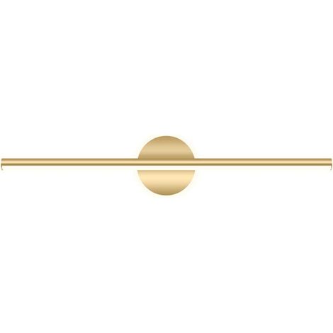 Kaelt - Lampe murale LED pour salle de bain avec miroir, design moderne en métal doré, 40 x 13 x 6 cm, lumière blanche (6500 K), 10 W, idéale pour maquillage et éclairage fonctionnel (1/5)
