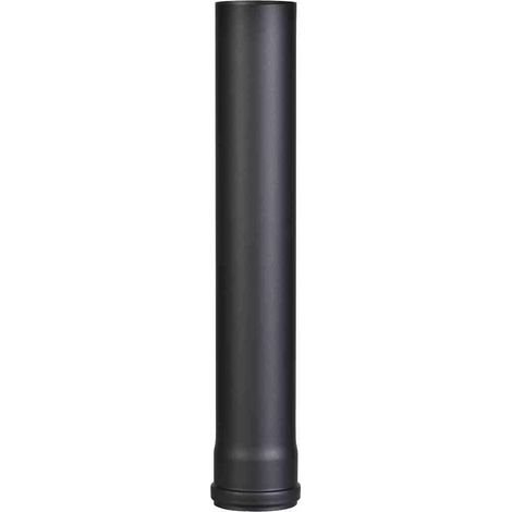 Pelletrohr 80 mm, 500 mm lang 1,2 mm, Stahl, lackiert, SW (1/2)