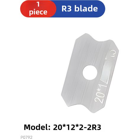 Ébavurage, ébavurage, outil de finition pour bandes d'étanchéité, outil de finition manuel pour le travail du bois en alliage d'aluminium, racloir de bord (R3 [lame]) (1/5)