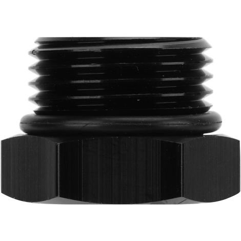 Raccord bouchon mâle hexagonale en acier universel 4000PSI noir pour véhicule AN10 (1/5)