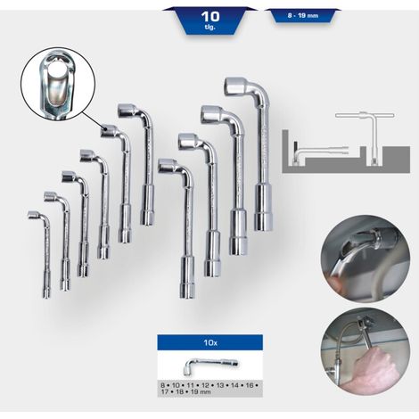 Brilliant-tools Jeu de clés Professionnel chromée 10 pièces (1/5)