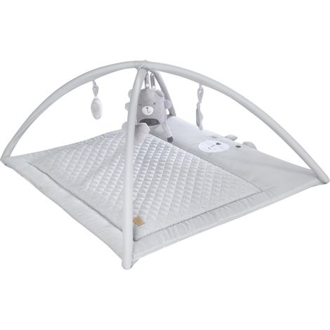roba Tappetino da Gioco e per Palestrine roba Style - 85 x 75 cm - Arco con 5 Elementi per Neonati - Utilizzabile come Materasso per Fasciatoi - Grigio (1/5)