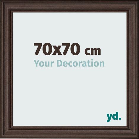 yd. - Cadre photo 70x70 - Chene Fonce - MDF - Lazio (1/5)