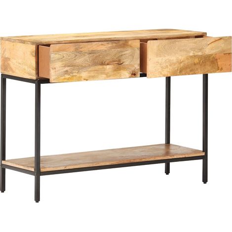 Maison Exclusive - Tavolo Consolle 100x35x76 cm in Legno Massello di Mango (1/5)