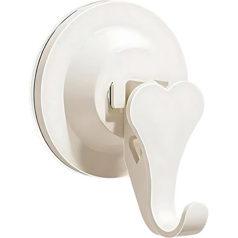 Crochets Ventouse Puissants Sans Vis ni Colle Max – Pour Salle de Bain 4 pièces 5kg Blanc (1/4)
