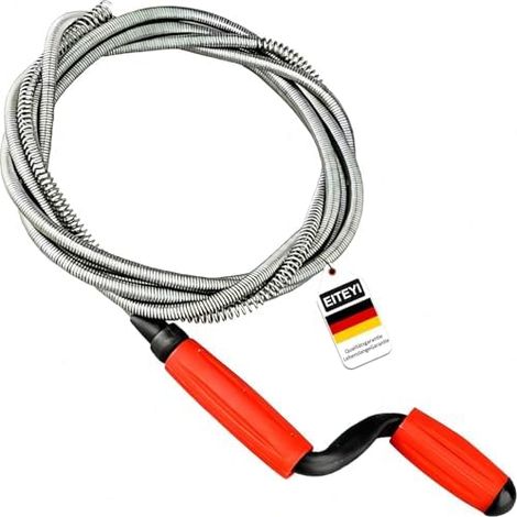 Furet Deboucheur Canalisation avec Manivelle, Débouchage Professionnel, WC, Sonde de Debouchage, pour Les Travaux Manuels -