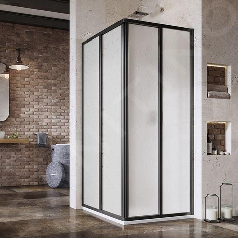 Ravak Supernova - Porte de douche SRV2-80 S, 77-79 cm, noir/Pearl 14V403O211 (1/4)