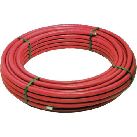 TUBO MULTISTRATO PE-RT/AL/PE-RT RIVESTITO ROSSO PER ACQUA ""FLEX ALL"" UNIDELTA Ø16 x Sp.2,0 - mt.50 Q.TA 50