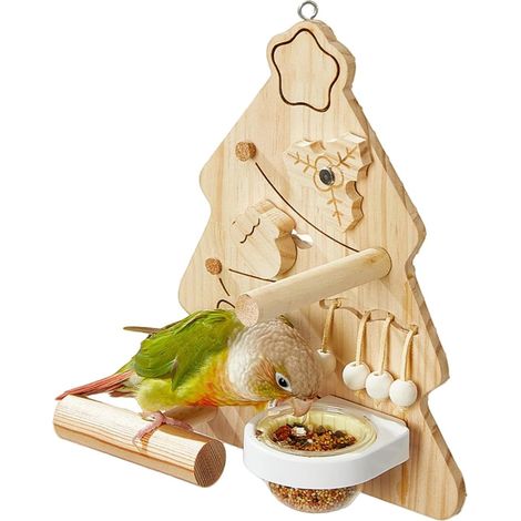 Jouets pour Perroquet Arbre de Noël à Mâcher en Forme de (1/5)