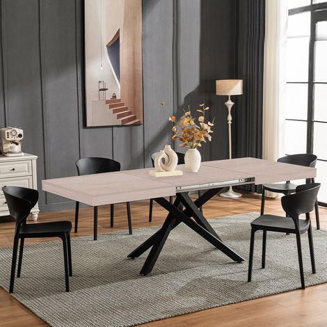 Tavolo da Pranzo Cucina Allungabile Estensibile 90 x 140 fino a 220 cm Olmo Perl (1/5)