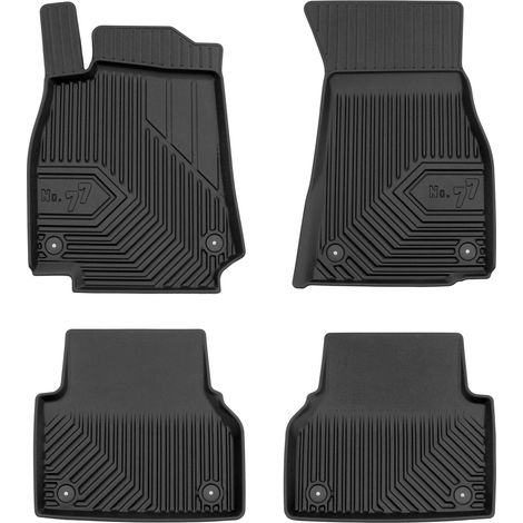 Tapis de Sol de Voiture No.77 pour Audi A7 Sportback II 2018-2025 TPE Noir 4Pcs (1/5)