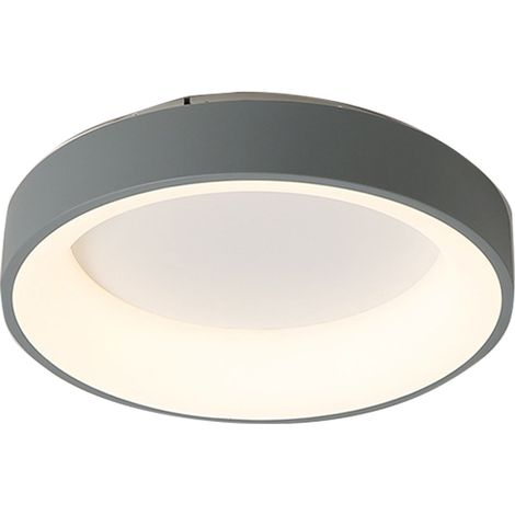 Ortviai Applique murale LED dimmable pour chambre, design moderne et romantique, gris, 30 cm, finition crème (1/5)