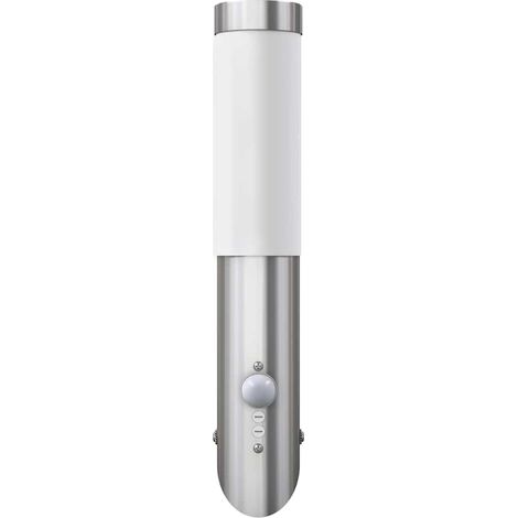vidaXL Aplique de exterior con sensor, resistente al agua, RVS (1/2)