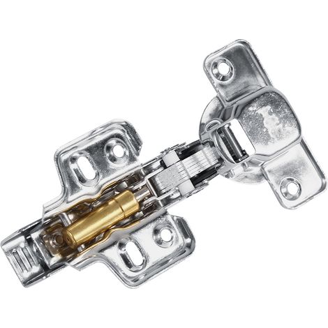 Charnières hydrauliques inox pour armoire, placard, buffet et porte de dressing (recouvrement total) (1/3)