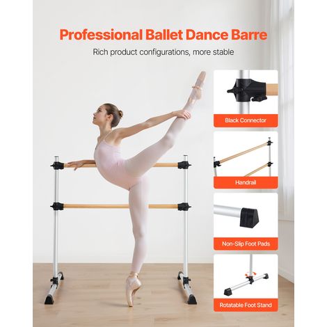 Barre à ballet pour maison double barre de danse en hêtre