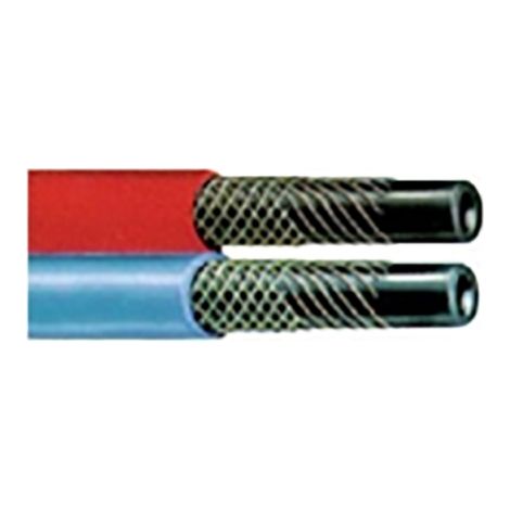 Tuyau jumelé oxygène/acétylène 10 x 17 mm – Pression 20 bars – Pour soudage et découpe – 134216 – Alfaflex