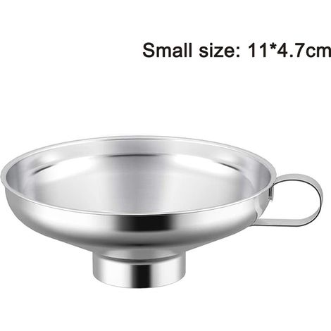 Entonnoir À Confiture - Acier Inoxydable Alimentaire - Grande Ouverture 8 cm - Pour Bocaux Et Pots À Large Col - 1 Pièce (1/5)