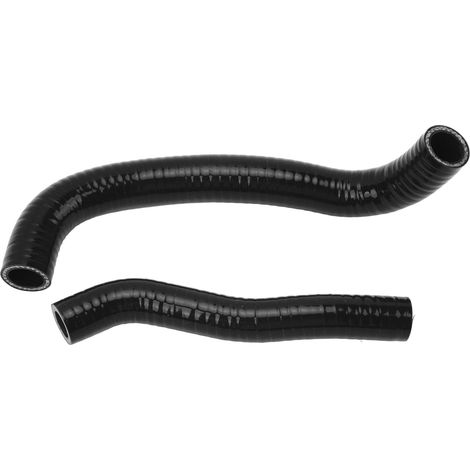 Kit 2 tuyaux silicone radiateur liquide de refroidissement étanche anti-fuite pièces remplacement Arctic Cat DVX 400 2007 2008 noir (1/5)