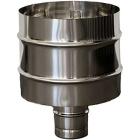 C FUMAIOLO A BOTTE INOX TONDO INOX D 15CM