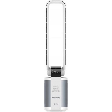 Ventilador blanco sin aspas WEBBER WB1820 con humidificador
