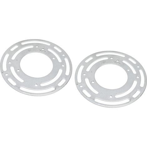 Lot de 2 Supports de Montage Universels pour Luminaire et Ventilateur - Plaque de Fixation Ronde 4 Pouces en Acier Inoxydable (1/5)