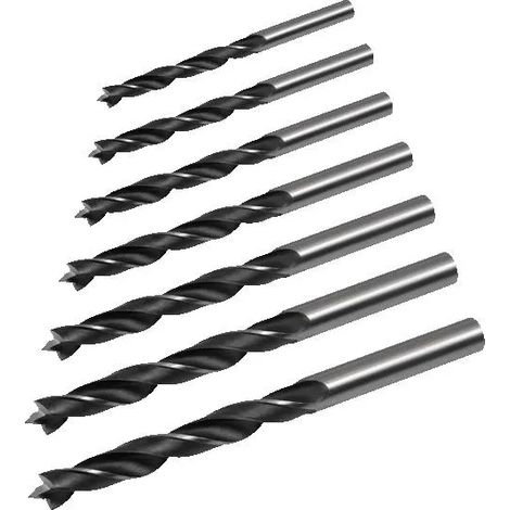 Set di 7 punte per trapano per legno Rebel