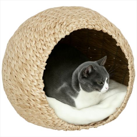 Maison pour chat en quenouille 45 x 41 x 37 cm avec coussin (1/5)