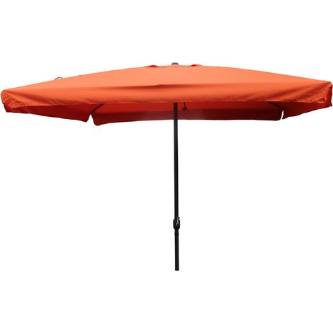 Sonnenschirm gerade quadratisch 3 x 3 m Terrakotta PALERME