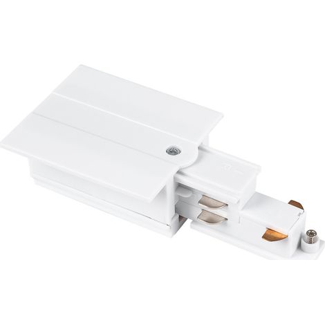 Conector Alimentador Para Carril Trifásico Empotrable - - Blanco