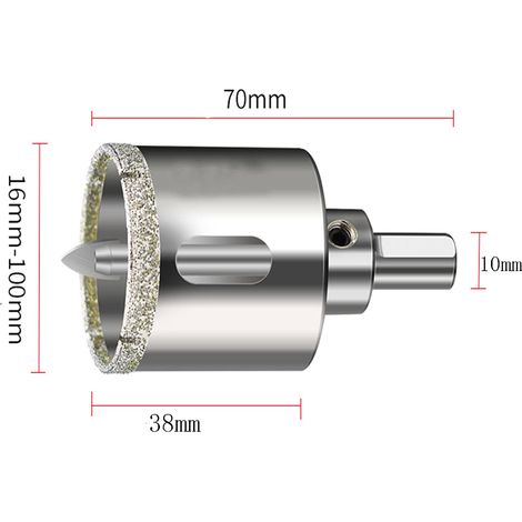 Foret diamant pour carrelage - 35 mm - Scie cloche avec foret de centrage pour carrelage, verre, porcelaine, céramique, marbre (1/5)