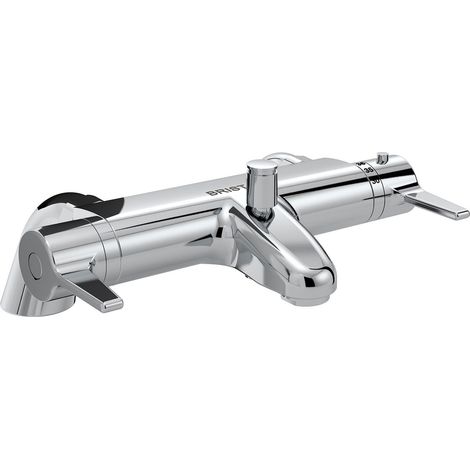 Bristan Design Utility Lever TMV2 Thermostatic Bath Shower Mixer - Chrome (1/2)