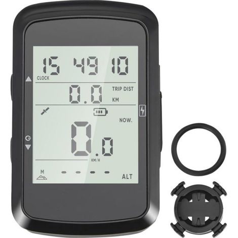 1 Compteur de vitesse vélo, écran LCD 2,4 pouces, navigation multi-satellites, étanche, pour vélo électrique (1/5)