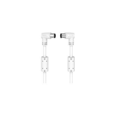 HAMA Câble Antenne Angle 90dB Blanc 5,0m (1/2)