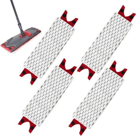 PCS pour Vileda Ultramax Serpillere Recharge, pour Vileda Ultramax/UltraMax Plus/Easy Wring UltraMax Mop, Recharge pour Vileda Serpillere, pour Enlevez les Taches Sales Gardez le Sol Propre (1/4)