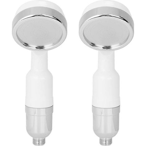 Lot de 2 pommeaux de douche portables et lavables avec jet puissant pour salle de bain spa (1/5)