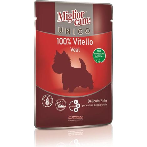 Miglior Cane Cibo Umido Paté Vitello 100g per Cani Piccola Taglia (1/2)