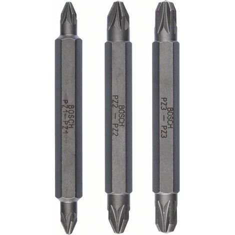 Bosch 2607001749 Punta atornillar Pz1/Pz1 Pz2/Pz2 Pz3/Pz3 3 uds