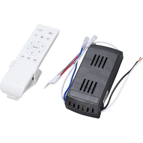 Kit de control remoto universal Asixxsix para ventilador de techo, temporizador de 6 velocidades, repuesto para ventilador de techo con luz de CC (1/4)