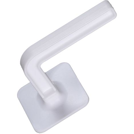 Porte-manteau mural Heavy Duty design L et sans perforation pour cuisine et salle de bains (PP, 10.5cm, 20g) (1/5)