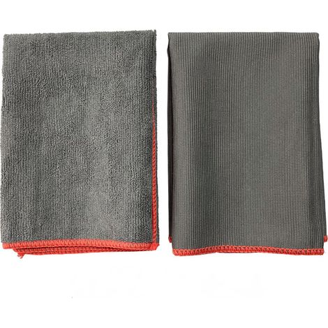 35 x 35 cm Chiffons Magique en Microfibre, Torchon de Nettoyage Poussiere, Lingette Essuie pour Cuisine Voiture Menage Verre Vitre Vaisselle, Serviette sans Trace Non Pelucheux, Gris, 3 Pcs (1/3)