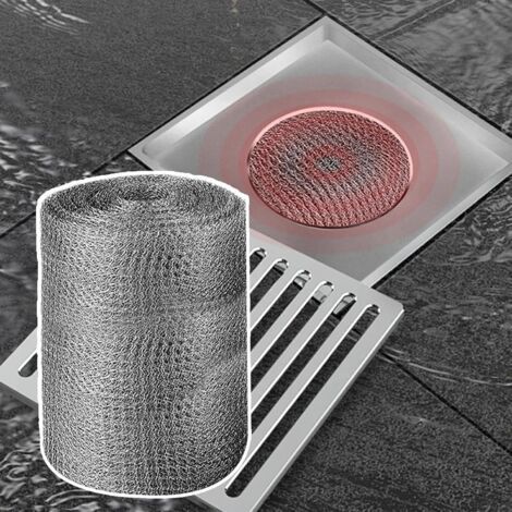 Rete metallica anti-roditori in acciaio inox, protezione 12,7 cm × 6 m (1/4)