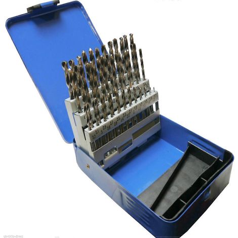 Coffret de 51 forets HSS pour l'ingénierie, diamètres 1 à 6 mm, incréments de 0,1 mm (1/5)