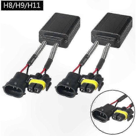 Stück Canbus-Widerstände für LED-Scheinwerfer H7 H1 H4 H15 H8 H9 9003 9005 Anti-Flicker-Decoder-Adapter (H11 H8 H9) (1/3)