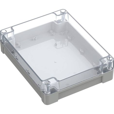 TRU COMPONENTS 6U07241906437 TC-13865188 Alloggiamento industriale 240 x 191.3 x 61.7 ABS-PC Grigio luminescente, Trasp (1/2)