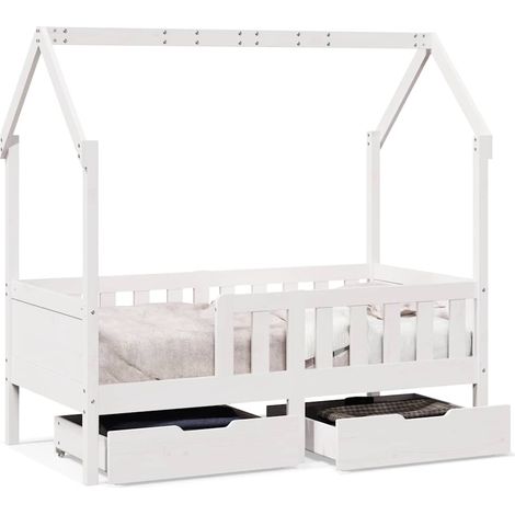 Maison Exclusive - Kinderbett mit Schubladen 70x140 cm Massivholz