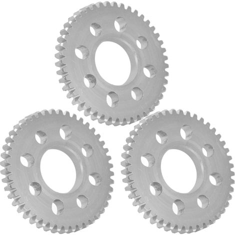 Kit d'engrenage droit en 3 pièces, 8 trous, alliage d'aluminium de 4 mm d'épaisseur, alésage central de 14 mm, module 0,8. Référence : 4312-0414-0045 (1/5)